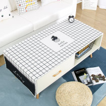 Nordic marble modern simple coffee table tablecloth Cotton linen fabric living room rectangular coffee table mat TV cabinet cover cloth