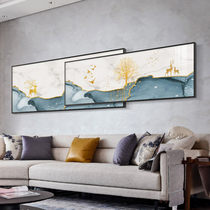 Modern light luxury living room decoration painting Nordic style high-end sofa background wall hanging painting simple mural horizontal version of Elk