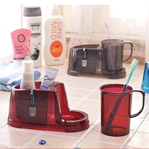 Simple mouthwash cup set Washing cup Couple cup tooth cylinder water cup cup Creative transparent brushing cup Drop resistant solid color