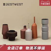 BEST WEST Designer Creative Ceramic Vase Pendulum-like room Dining Room Wine Cabinet Porcelain Decorations Light Lavish