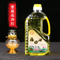 Buddha lamp oil environmentally friendly smokeless lamp oil household liquid ghee Buddha front oil lamp long light for Buddha household long light