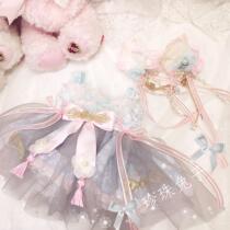 Pearl rabbitoriginal hand-made rabbit and bear clothes Xingdailuwa clothes Heavenly girl tea time sakura tea