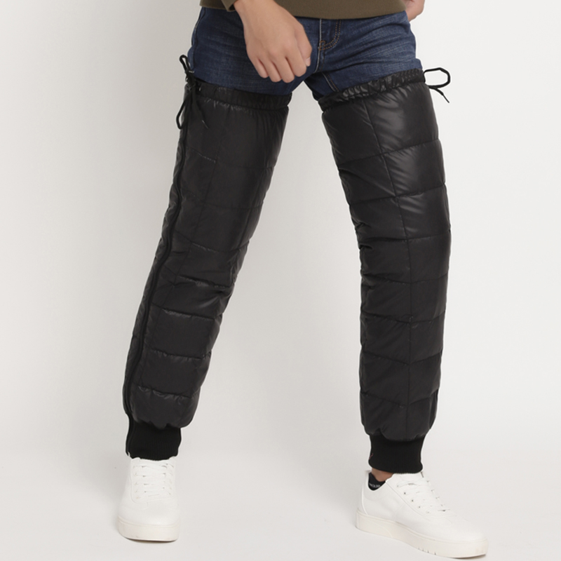 2019 autumn and winter new down knee support extended thick warm windproof waterproof leg men and women electric vehicle motorcycle