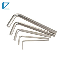 L-type hexagon wrench Single Nickel-plated hexagonal hexagon screwdriver Hexagon 2-2 5-3-4-5-6mm