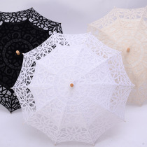 Shandong lace craft lace umbrella classical Princess dance embroidery hook flower photography European and American foreign trade umbrella umbrella female
