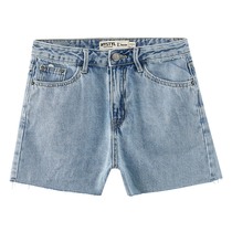 Metersbonwe denim shorts womens summer wear new loose womens thin personality rough edge trend 254916