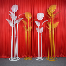 New wedding props iron bananas leaves wedding bananas leaves roads wedding outdoor leaves wrought iron characters