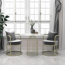 Nordic Bedroom Floating Window Mesh Red Sofa Chair Balcony Small Table And Chairs One Table Two Chair Tea Table Casual Table Three Sets Combinations