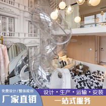 Bed and breakfast inn fully transparent net celebrity indoor and outdoor large ladder sliding rotating cylinder kindergarten scenic area household customization