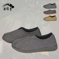 Buddhist Spring and Autumn Flax Monk Shoes House Shoes Flat Casual Shoes Low Top Shoes Meditation Shoes Bhikhuni Monk