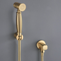 Press-free wire drawing gold woman washers toilet high booster spray gun tap toilet shower nozzle Domestic