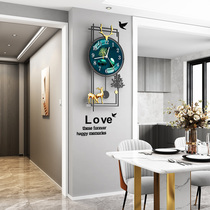 Light luxury clock wall clock living room home Modern simple Net red decoration hanging wall fashion personality creative restaurant clock