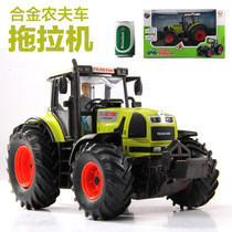 Realistic alloy car model farmers car Farm tractor electric sliding boy June 1 Childrens Day toy gift car