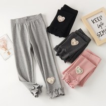 girls spring autumn pants outerwear children pure cotton long pants baby girls leggings casual pants middle children's autumn clothing