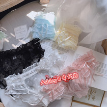 Japanese GP girl sweet sexy mesh vintage full lace breathable cotton crotch ladies briefs