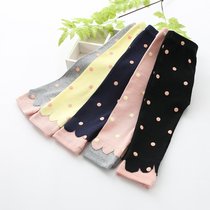 2021 Spring and Autumn Womens Clothing 0-12 -- 3-year-old leggings baby spring trousers wearing baby pants can be opened