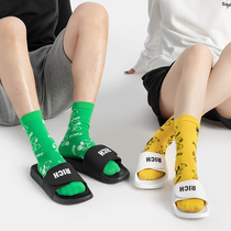 NOME Normie 2PEANUTS-Snoby Series English Pow Socks Fashion Cartoon Socks Children