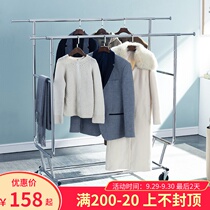 Clothing display floor dedicated clothes men and childrens clothing store shelves clothes shelf the bending street vendor