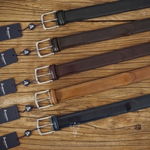 Italian hand made Andersons horse hip leather mens belt belt belt gentleman HORWEEN A2892