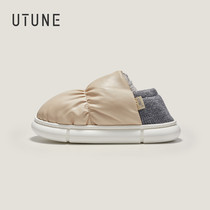 Excellent tune childrens bread splash-proof water cotton slippers girls 6 years old warm 7 indoor 8 home 9 thick bottom bag with middle and big children