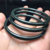 Natural and Tian jade bracelets Xinjiang and Tian Yuqing jade bracelet fine bracelet with bracelet support for reexamination