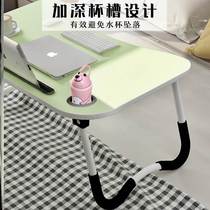 Desk on the bed folding bed table widen College small table white foldable heightened students