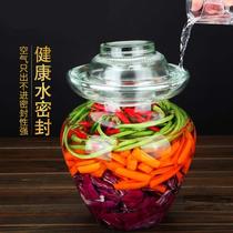 Glass tank extra large jar transparent pickle altar water seal with lid seal old pickled sauerkraut
