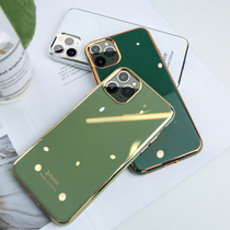 Apple 11 mobile phone shell iphone11 new ultra-thin avocado green 11pro all-inclusive anti-drop liquid silicone maxpro tide brand personality soft shell pormax creative net red female protection
