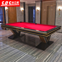 Custom V-shaped pool table Modern villa nine-ball standard high-end household pool table American black eight 8 two-in-one