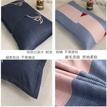 New special sanding pillowcase Korean padded pair simple home textile bedding