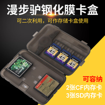 Walking donkey suitable for Ricoh SLR camera extremely ultra-thin tempered film Micro single film memory card protection box storage box