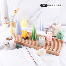 ZUO Creative Acrylic Aromatherapy Candle Mold diy Conical Christmas Tree Ball Dried Flower Craft Candle Orders