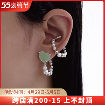 NANAX FOURTRY Trend Partners JOINT LOVING PEARL STRINGS BEADS RING HOOP EARRINGS FEMALE EARRINGS
