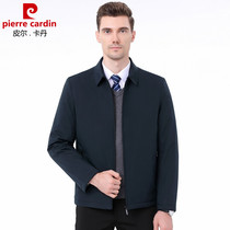 Pilkadan winter new light lapel jacket down jacket middle-aged business zipper casual dads clothing mens clothing