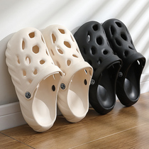 Mens Cave Shoes Mens Summer Outwear the Ins Chains 2022 New thick bottom non-slip beach Baotou Drag Male Outdoor