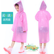 Disposable thick raincoat for men and women children to school portable poncho outdoor hiking single coat