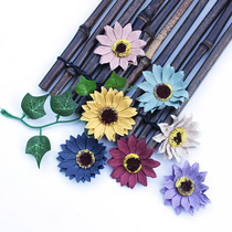 Kindergarten handmade diy materials Sun flower fabric simulation wall appliqué Flower decoration accessories tools