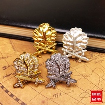Prussian Diamond Gold Silver Double Swords Oak Leaf Paddle German Iron Cross Knight Badge