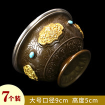 Huibao Tibetan Buddhist Tantric instruments water supply bowl B high-foot water supply Cup eight for large cups (single)