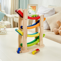 pintoy childrens track glider racing car boy sliding baby puzzle toy car set resistant to fall