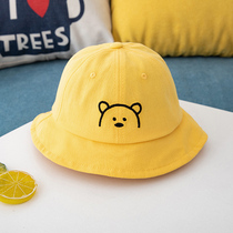Baby hat Spring and autumn season summer thin section boy cute super cute pot hat Tide girl sunshade sunscreen childrens fisherman hat