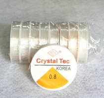 Crystal elastic thread 0 8mm elastic rope tie tie Hairband floral headdress Children DIY beaded toy bracelet necklace