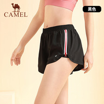 Camel Women Pants 2021 Summer New Yoga Pants Anti-Walking Light Fitness Pants Fake two-piece shorts Y0S1Q9908
