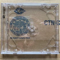 Imported original 2CD box 2 disc transparent box transparent double disc box Black two dot empty shell maintenance box