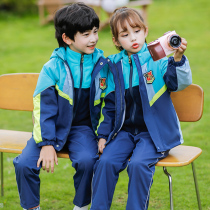 Kindergarten Garden Clothing Spring Autumn Clothing Submachine Clothes Three-in-one Elementary School Childrens School Uniforms Fall Class Clothes Children Sports Clothes Autumn Winter