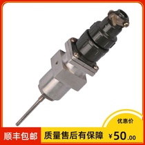Shanghai meter WZPK-163 aviation plug platinum thermal resistance pt100 diameter 3 * 200mm 0-450 ° C