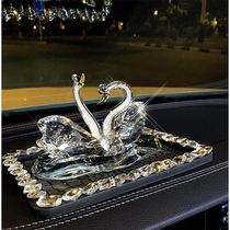 Car Pendulum crystal white swan-in-car Car Meter Desk Creative Fancy goddess Ornament Swing Accessories