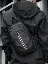 Tide Cards Skew Satchel Bag Mens New Small Backpack Fashion Single Shoulder Bag Chest Bag Casual Mens Bag Satchel Black Man Bag