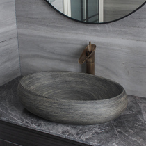 Ceramic Terrace Basin Retro Washbasin Single Basin Toilet Home Washbasin Balcony Water Basin Outdoor Art Table Basin