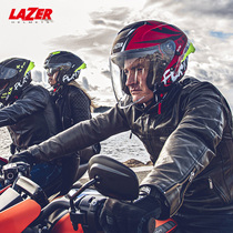 Belgian LAZER motorcycle helmet full helmet double lens big tail four season helmet glasses slot personality helmet